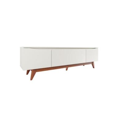 Imagem de Rack para TV até 75 Polegadas Flynt 3 PT Off White e Natural 184 cm