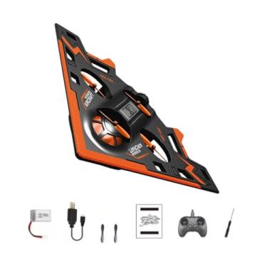 Imagem de KiBcsLic Avião de controle remoto de espuma, brinquedo leve, triangular, artesanato, avião de, brinquedo RC para crianças, presente de quintal, Laranja