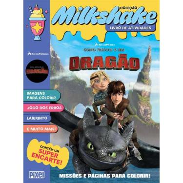 Imagem de MilkShake Como Treinar o seu Dragão: Missões e páginas para colorir