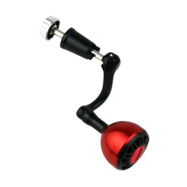 Imagem de menolana Alça de carretel de pesca com braço oscilante único, peça de reparo, faça você mesmo, substituição de equipamento para barco de rio, lago, pesca, Vermelho E Grande