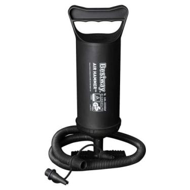 Imagem de Bomba de Ar Manual Bestway 30cm com 3 Bicos Adaptadores