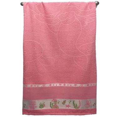 Imagem de Toalha De Banho Infantil Kids Baby Para Bordar Ponto Cruz 100% Algodão - KNS SHOPP (Pink)