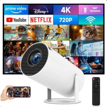 Imagem de Projetor compacto com Android e Wi-Fi, imagem nítida e som de qualidad