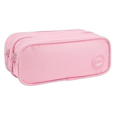 Imagem de Estojo Escolar Infantil Duplo Happy Rosa - Tilibra
