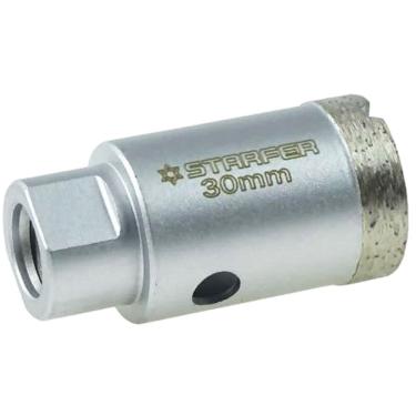 Imagem de Broca Serra Copo Diamantada 30mm Rosca M14 para Esmerilhadeira Furos Limpos Telhas Tijolos Cêramica Azulejo