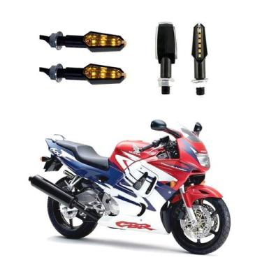 Imagem de KIT 4 Luz Seta Esportiva Pisca de Led Modelo P29 Para Moto Honda CBR 6