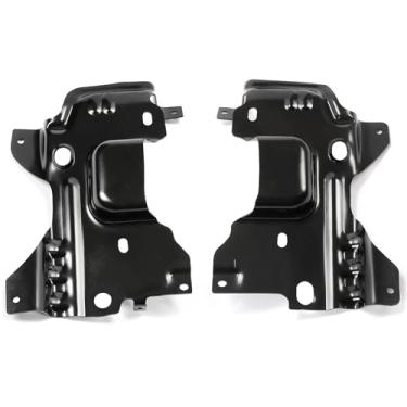 Imagem de PartsFlow Conjunto de 2 peças de suporte de para-choque dianteiro esquerdo e direito para Ford F-150# 9L3Z17B984A FO1067180 2009-2014