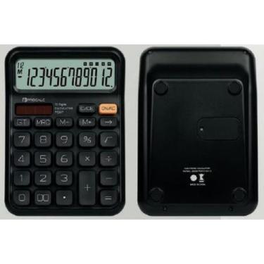 Imagem de Calculadora Mesa 12 Dígitos Preta Solar e Bateria PC317 - Procalc