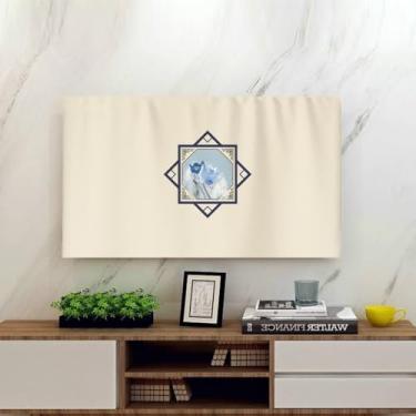 Imagem de Capa de TV interna de 32 a 75 polegadas, protetores de tela simples para televisão/computador, capa protetora contra poeira para pendurar curva, LCD/LED, protetor de monitor universal multitamanho