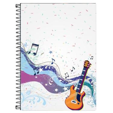 Imagem de Caderno de Música, 130 folhas, Pautado, 12 pentagramas, sem claves - C