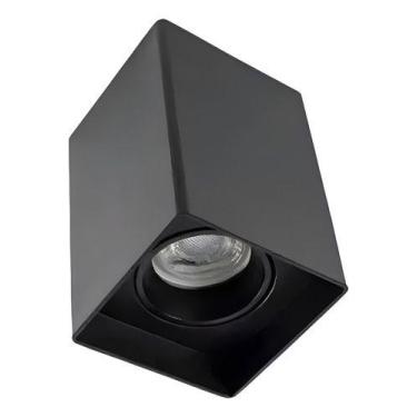 Imagem de Kit 2 Spot Sobrepor Quadrado Recuado + 2 Lâmpada Mr16 6,5w - Embu Led,