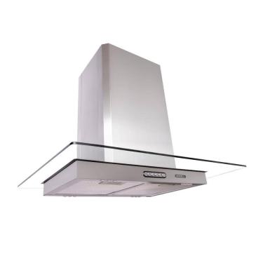 Imagem de Coifa Ilha Vidro Reto 90cm 127v Nardelli Inox