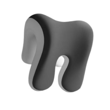 Imagem de Generic Cadeira de escritório, apoio ao pescoço cochilando travesseiro de dormir ergonômico cadeira leve cadeira de descanso de travesseiro de cabeça de apoio, Duplo Cinza