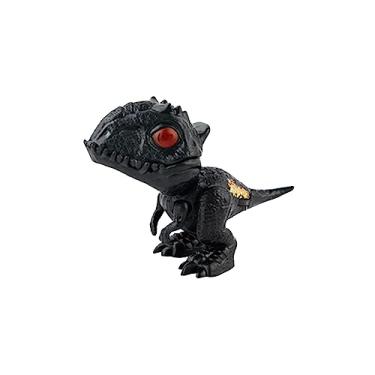 Imagem de Luwecf Brinquedo de Dinossauro Mordedor de Dedo, Fantoche de Dinossauro de Mão com Articulações Flexíveis, Figura de ação Interativa para Enchimentos de Cest, Indominus Negro