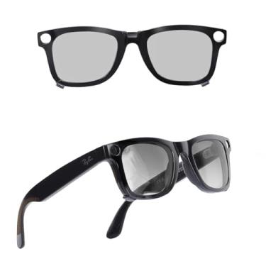 Imagem de Harlafou Lentes fotocromáticas/lentes polarizadas para Rayban Meta Accessories, Cinza claro fotocromático a cinza escuro (1 peça), L Size for RW4008