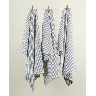 Imagem de Casa De Lan Conjunto de toalhas de cozinha – Pacote com 3 panos de prato de algodão premium jumbo extra grandes para cozinha – Toalhas planas – Absorventes – 100% algodão – com laço para pendurar