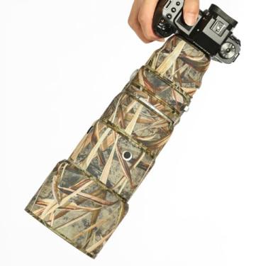 Imagem de CHASING BIRDS Revestimento de lente impermeável camuflado para FUJIFILM XF 200 mm F2 R LM OIS WR capa protetora de lente à prova de chuva (camuflagem palheta, com 1,4X e 2,0X TC)