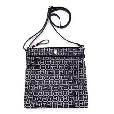 Imagem de Tommy Hilfiger Bolsa - Preto/Branco - Crossbody - Crossover - Bolsa de Ombro - Logotipo 25 x 25 x 3 cm - Bolsa Feminina 0775, Preto Branco, Preto e Branco, Preto, branco