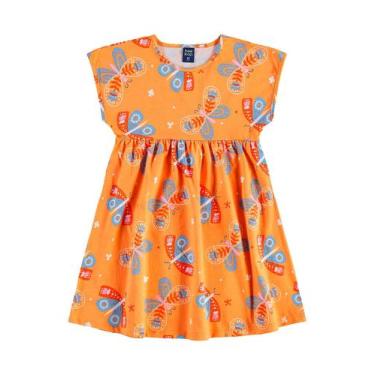 Imagem de Vestido Borboletas Infantil Bee Loop, Amarelo, 4