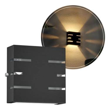 Imagem de 10X Arandela Slim 2 Fachos 6 Frisos Externo Muro Parede Cor