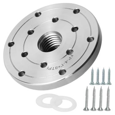 Imagem de Wzmzjy Placa de Face de Torno de Madeira, Suprimentos de aço de Liga, Mandril de Máquina de Marcenaria, Furos de Montagem de Parafuso, Acessórios de Torneame, 4 Inch