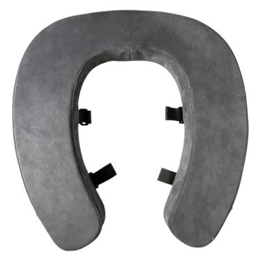 Imagem de AFXGUSD Almofada Elevada para Assento Sanitário, Elevador, Almofada Universal Confortável para Assento Sanitário Mais Espessa para Hotéis, Idosos, Ido, Cinza