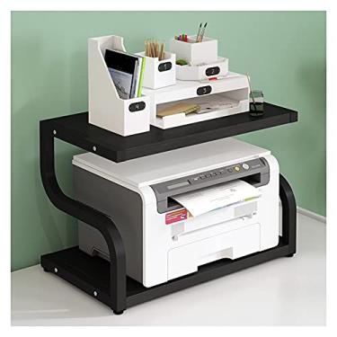 Imagem de SUNESA Suporte de impressão grande para impressora, rack de exibição de tubo giratório, organizador de suporte de impressora de mesa para fax, scanner, arquivos (quatro cores) mesa de impressora (cor