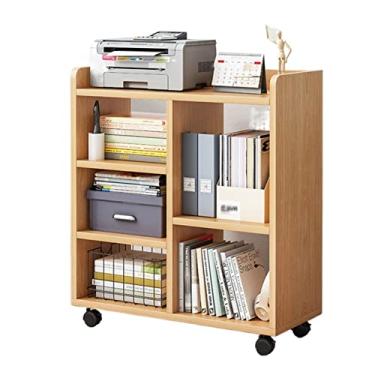 Imagem de SUNESA Suporte de impressão Suporte de impressora móvel prateleiras de armazenamento rack do chão ao teto carrinho de impressora rolante multicamadas sob a mesa rodas de suporte de máquina para mesa