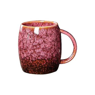 Imagem de Caneca retro vitrificada cerâmica criativa café leite caneca capacidade vintage canecas de café copos transparentes canecas de café (cor: 2)