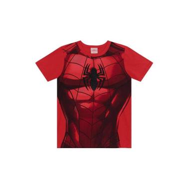 Imagem de Camiseta infantil menino do Homem-Aranha Brandili