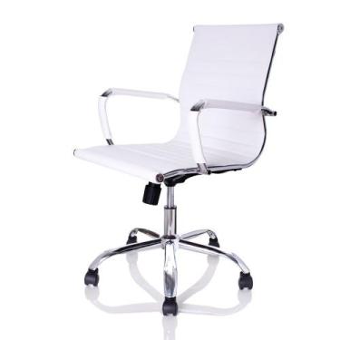 Imagem de Cadeira Diretor Charles Eames Esteirinha Couro Pu 11D - Brasil Chairs,
