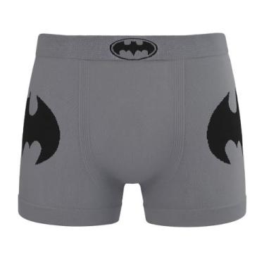 Imagem de Cueca Boxer Altomax DC Batman Infantil - Cinza 12-14, Cinza, 12