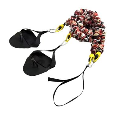 Imagem de Generic Faixa de resistência para natação, faixa de treino para mulheres e homens, látex com pás de mão, treinamento de força para braços, cabo de alimentação, Vermelho 20 Libras