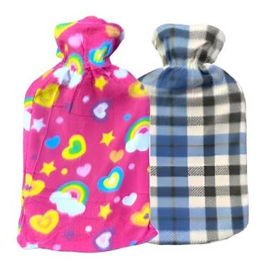 Imagem de Garrafa de água quente X2 com tampa polar de 2 litros - Lightbek Offic