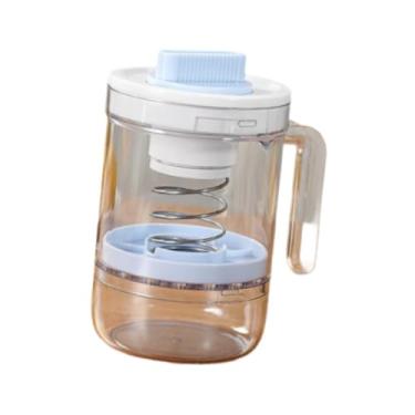 Imagem de WeiLaiKeQi Coador de iogurte grego com tampa, separador de soro, utensílios de cozinha, coador de alimentos para leite, de frutas, filtro de, Azul