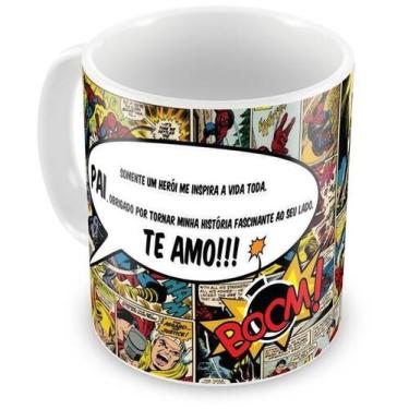 Imagem de Caneca Personalizada Pai em Quadrinhos - Presente Especial - Amo Canec