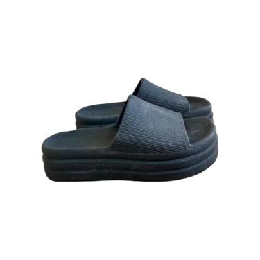 Imagem de Chinelo Nuvem Plataforma Feminino, Design Moderno, (Preto,36/37)