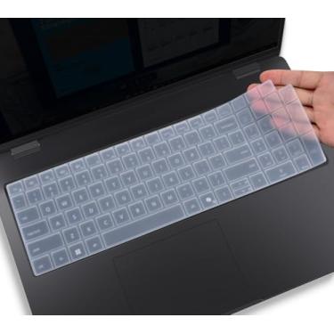 Imagem de Capa de teclado para laptop 2025 Dell Pro 16 Plus PB16250 PB16255 40.6 cm, Dell Pro 16 PC16250 PC16255 40.6 cm (não serve para Dell Pro Max 16 MA16250), transparente