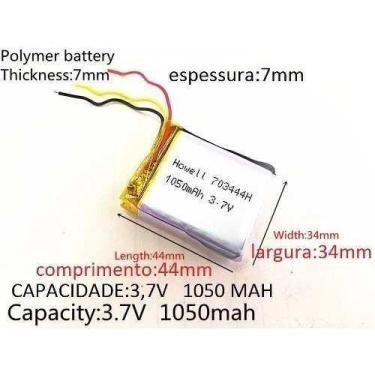 Imagem de Bateria 3 Fios 1050 Mah - KMIG