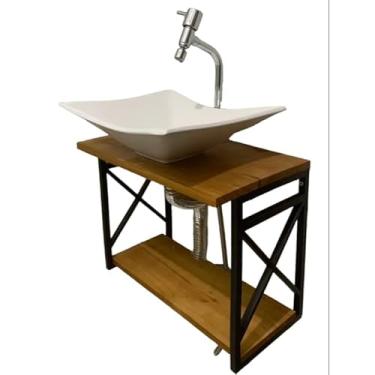 Imagem de Gabinete suspenso estilo Industrial(Gabinete preto)