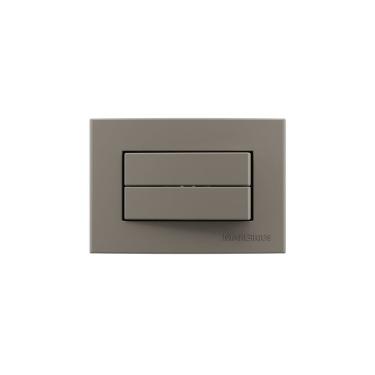 Imagem de Placa Para Móveis 65x45 Com Interruptor Duplo Simples Margirius Sleek Colors 10a Argila Argila