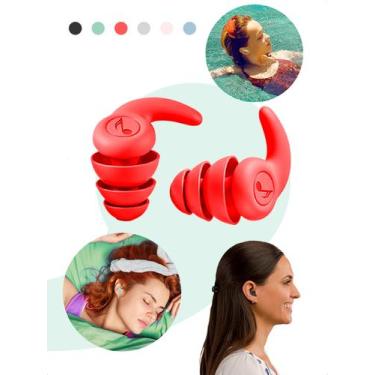 Imagem de Kit Tampão Ouvido 2 Pares Protetor Auricular Dormir Natação - Klizz, V