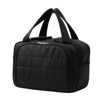 Imagem de Necessaire Bolsa de Maquiagem Feminina Grande, bolso Impermeável com Múltiplos Compartimentos, Ideal para Viagens (Preto)