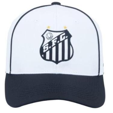 Imagem de Boné Santos Supercap Patch Micro Satim Masculino Branco-Masculino