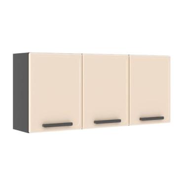 Imagem de Armário Aéreo de Cozinha em Aço 3 Portas Estilo Bertolini