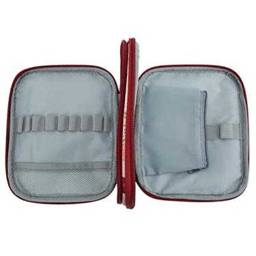 Imagem de Zerodis Sacola de crochê Estojos de Agulhas 600D Oxford Pano Bolsa de Armazenamento de Projetos de tricô Portátil Bolsa de Armazenamento de Fios para Ferramentas de crochê Acessórios de Fios de de Camada Dupla Grande