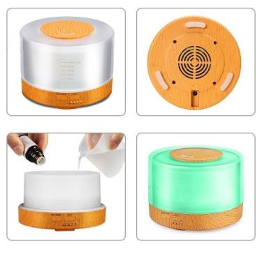 Imagem de Difusor Umidificador De Aroma Elétrico 500Ml Com Controle - M&C