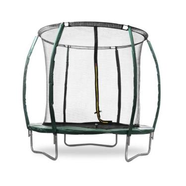 Imagem de Cama elástica 2,44m pula pula trampolim rede  8ft verde - Bhstore