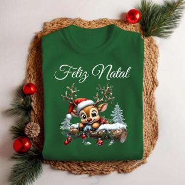 Imagem de Camiseta Unissex Natal Hena Na Neve Personalizada Fim de Ano Festas - 