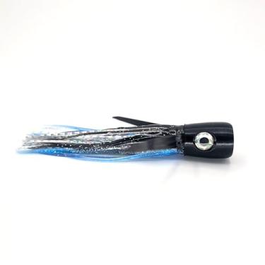 Imagem de Evolution Lures Isca de pesca de água salgada 15 cm Ruckus for Marlin Tuna Mahi Dolphin Durado Wahoo King Mackerel Sailfish Ruckus 15 polegadas Chugger (preto azul brilhante)